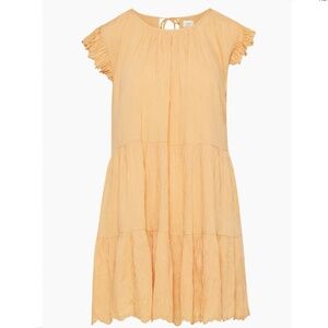 Wilfred SIDONIE Babydoll Dress - Size Small in "Soft Apricot Peach"